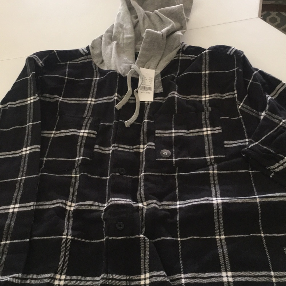 Pacsun flannel hoodie.